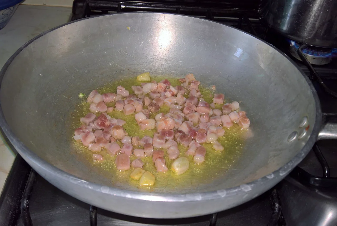 Rigatoni pancetta e zucchine